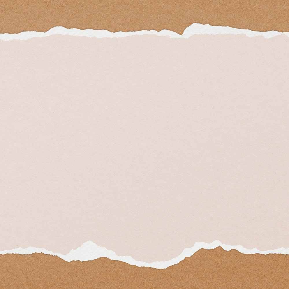 Pastel nude background, paper craft border