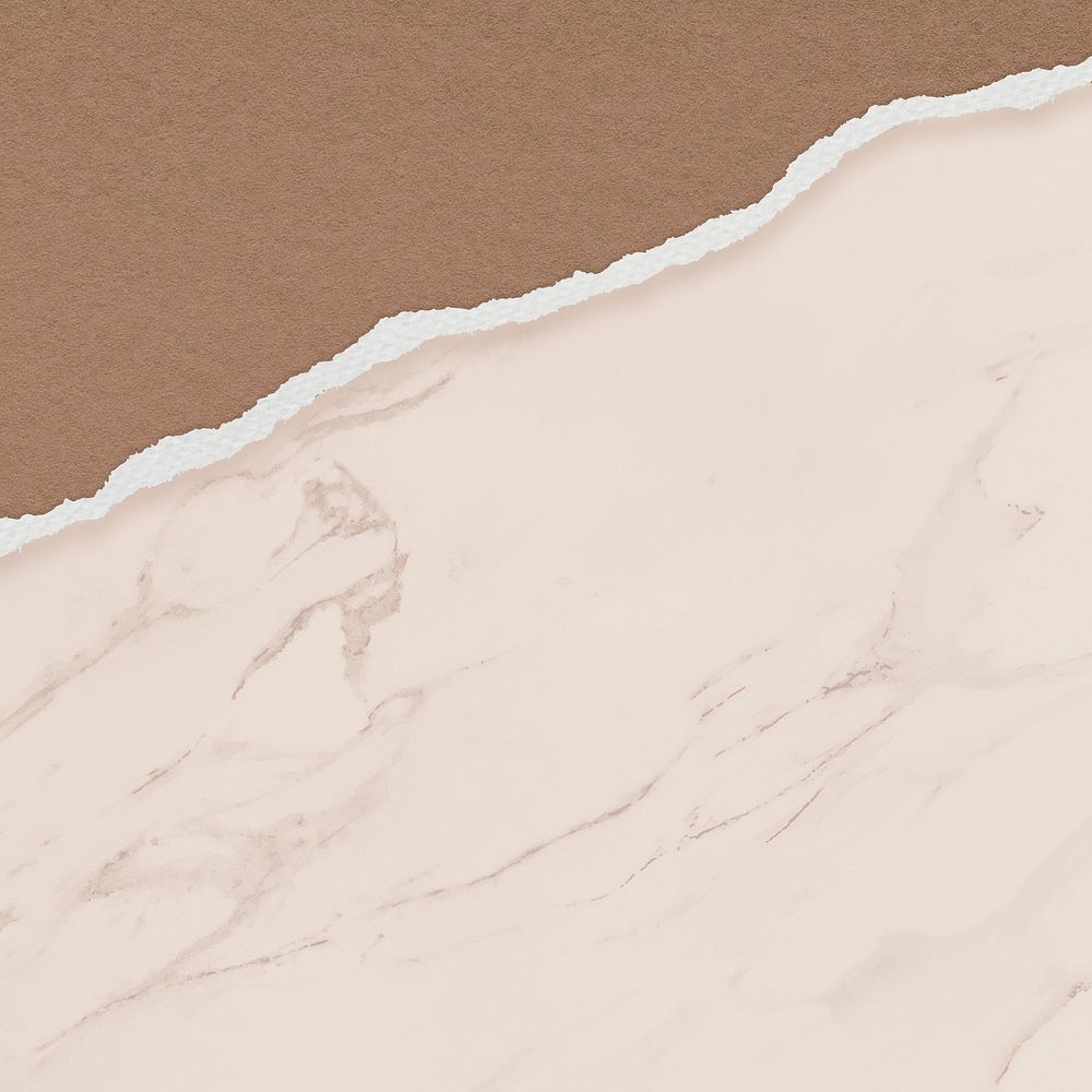 Brown marble texture background, ripped paper border
