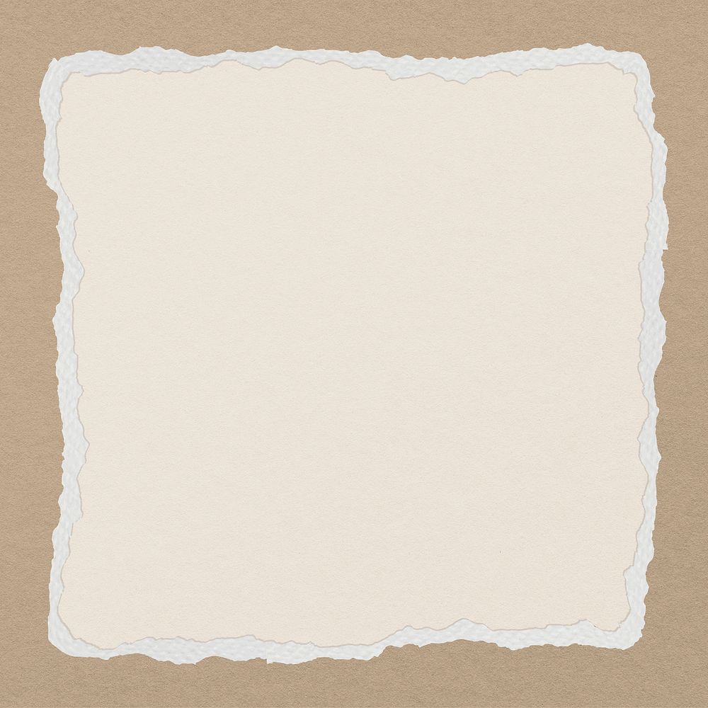 Paper texture frame background, earth tone design