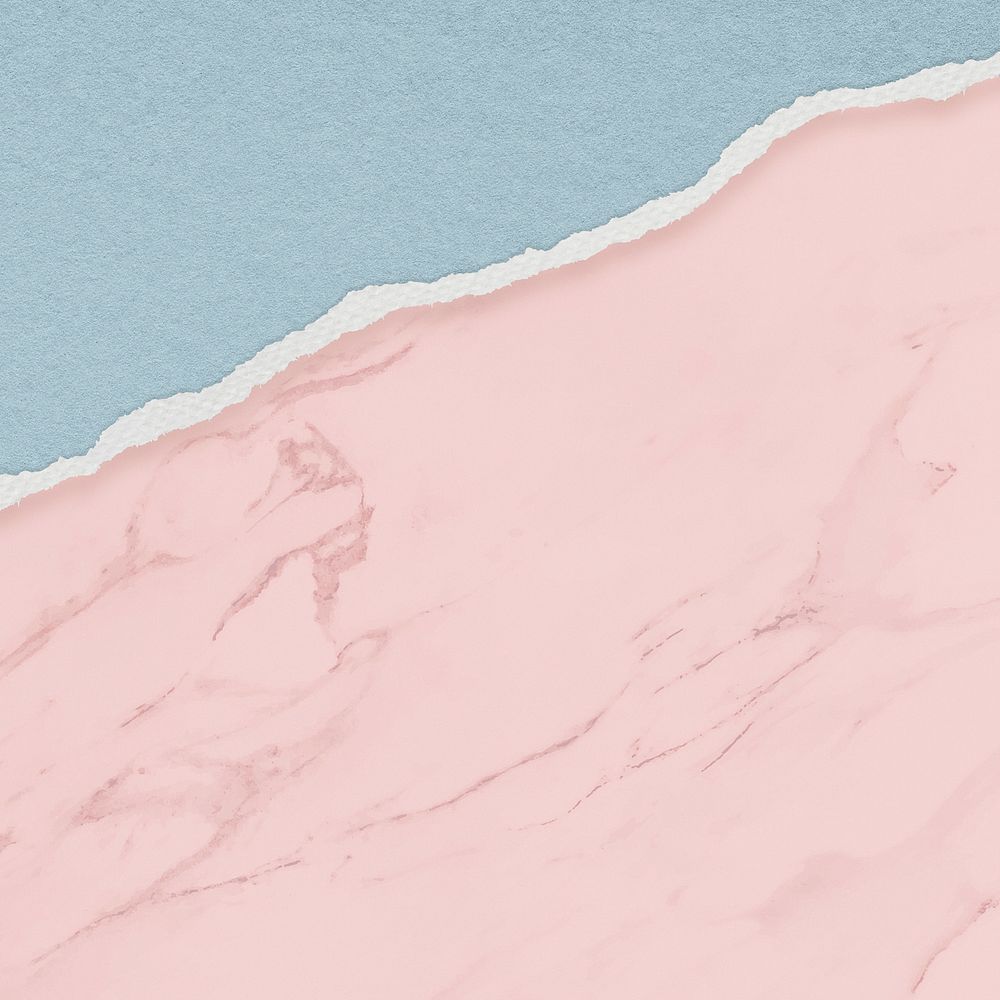 Aesthetic pastel marble background, ripped paper border