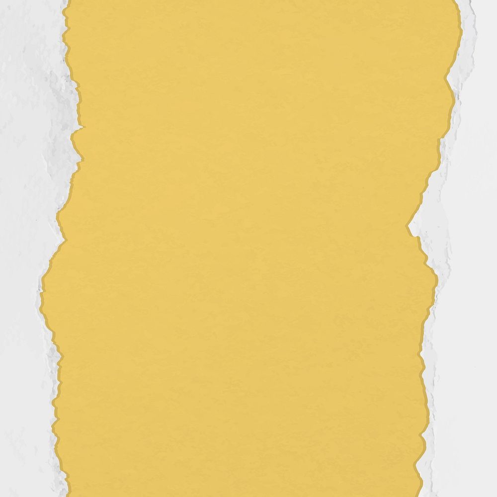 Yellow pastel paper background, cute white border vector