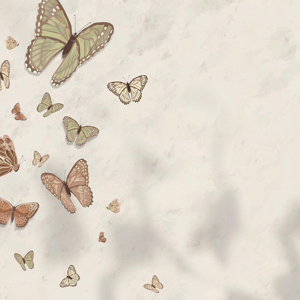 Cute butterfly background, aesthetic watercolor | Premium Photo - rawpixel
