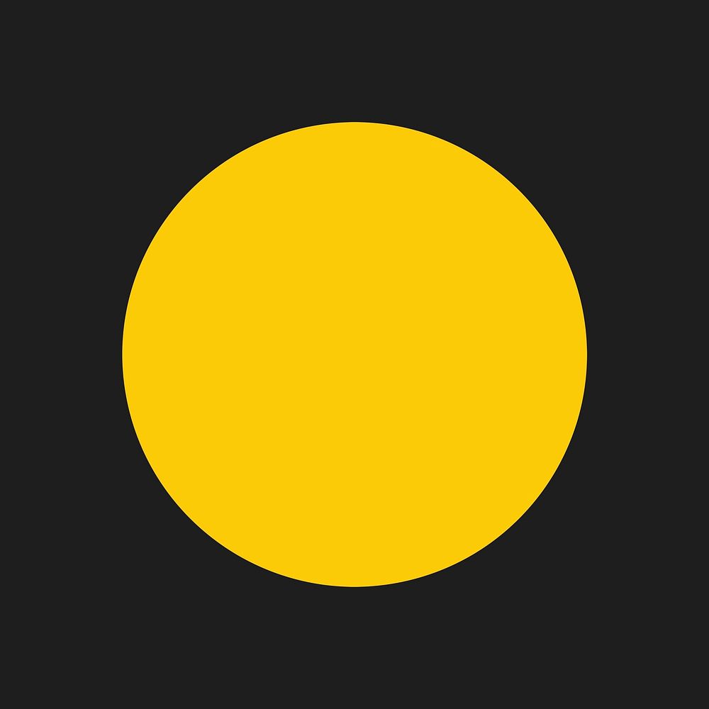 Yellow round badge collage element vector