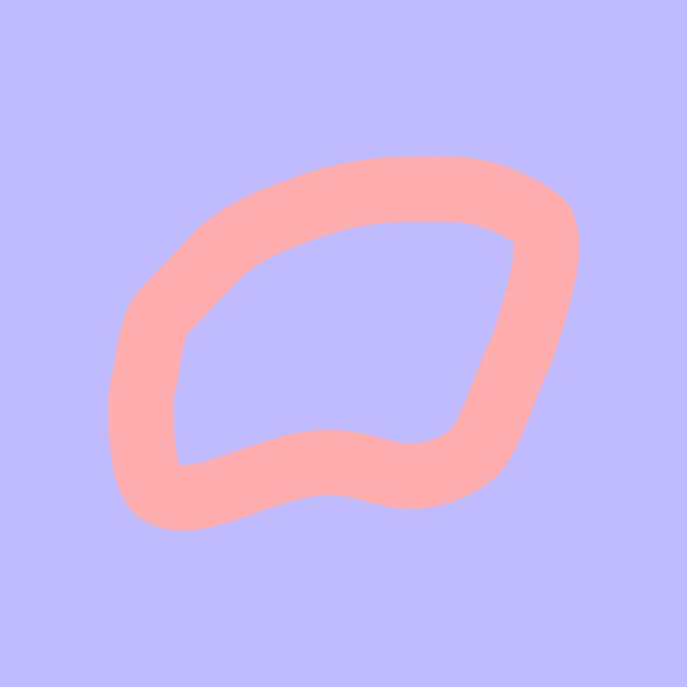 Pink squiggle frame, design space