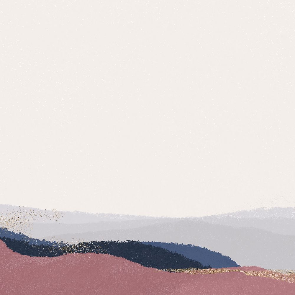 Pink glitter background, aesthetic landscape border