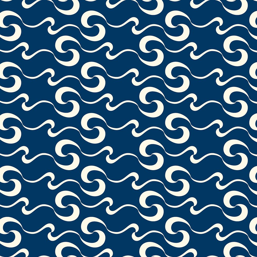 Abstract fluid pattern background, seamless sea wave vector