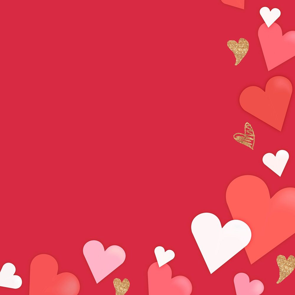 Valentine&rsquo;s background heart shape design