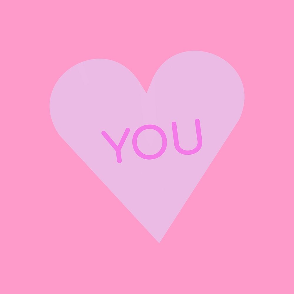 Heart love clip art, love you, love theme valentine design