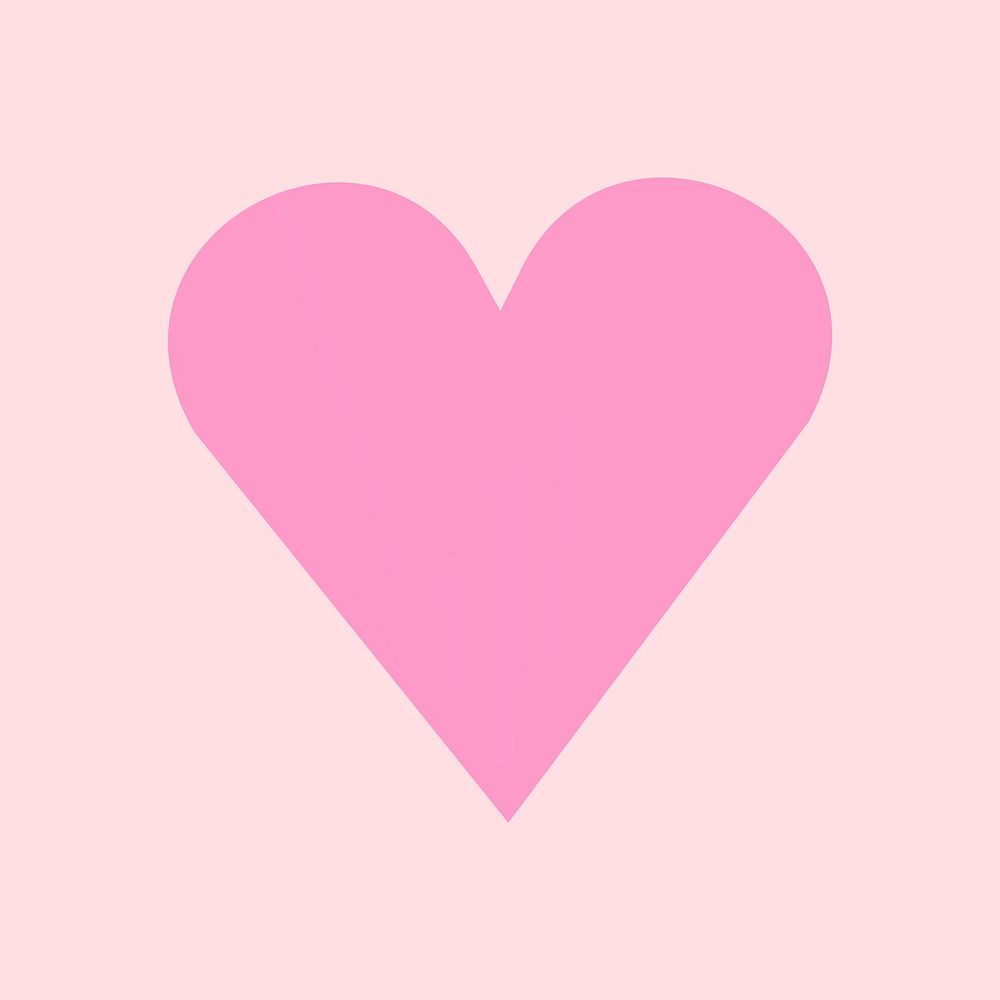 Heart valentine sticker, psd love design