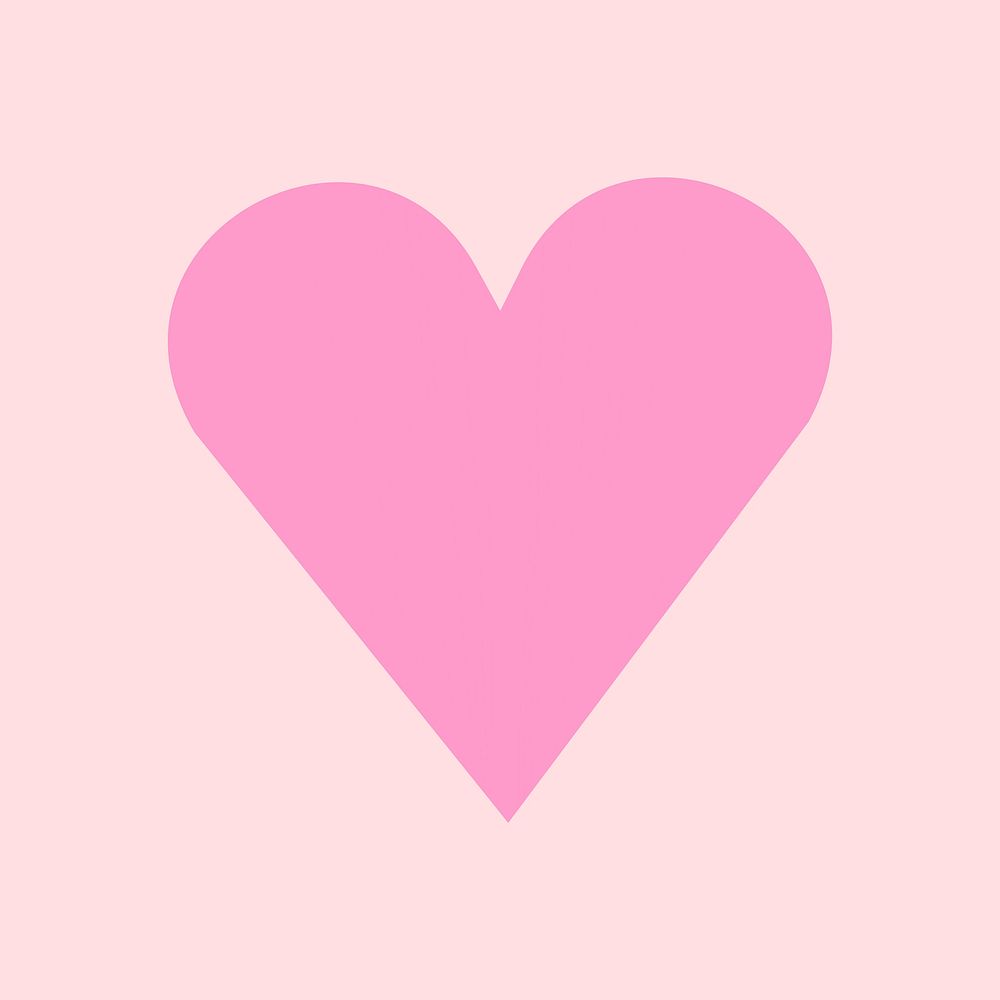Aesthetic heart clip art, love theme valentines design