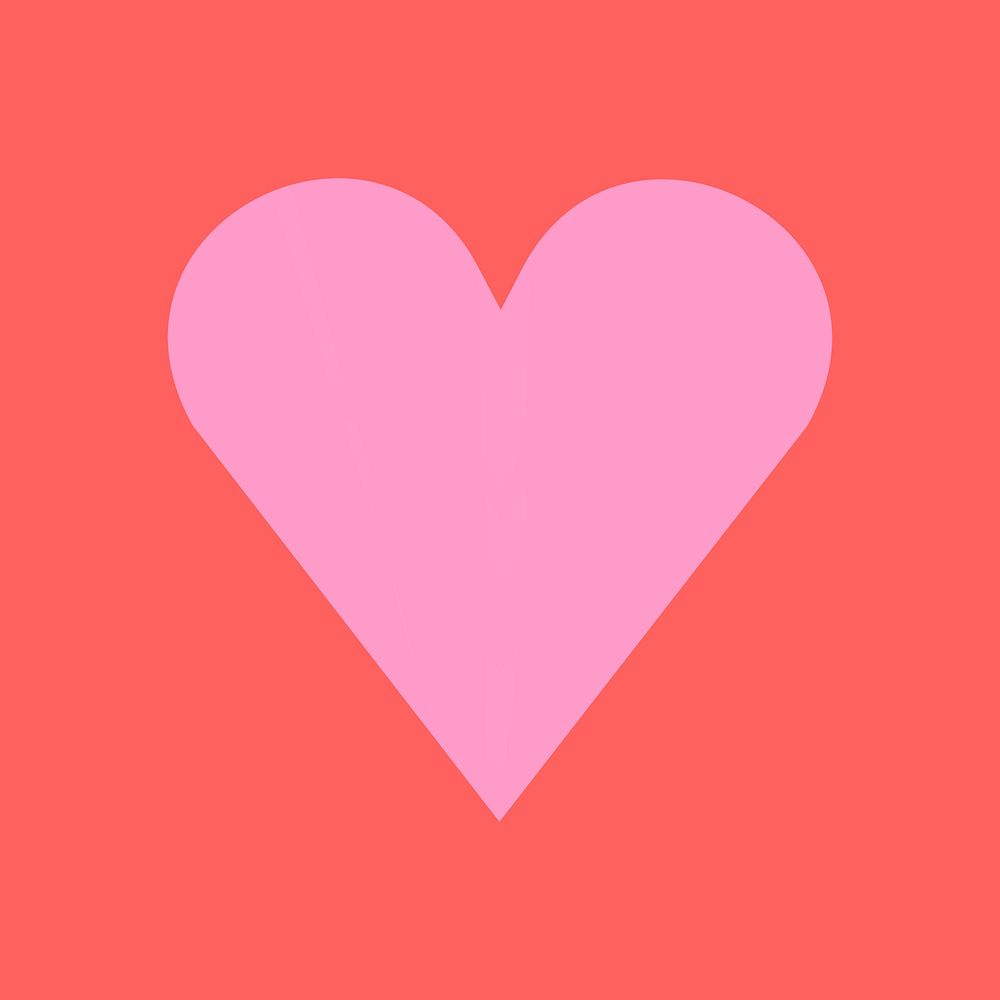 Heart valentine sticker, psd love design