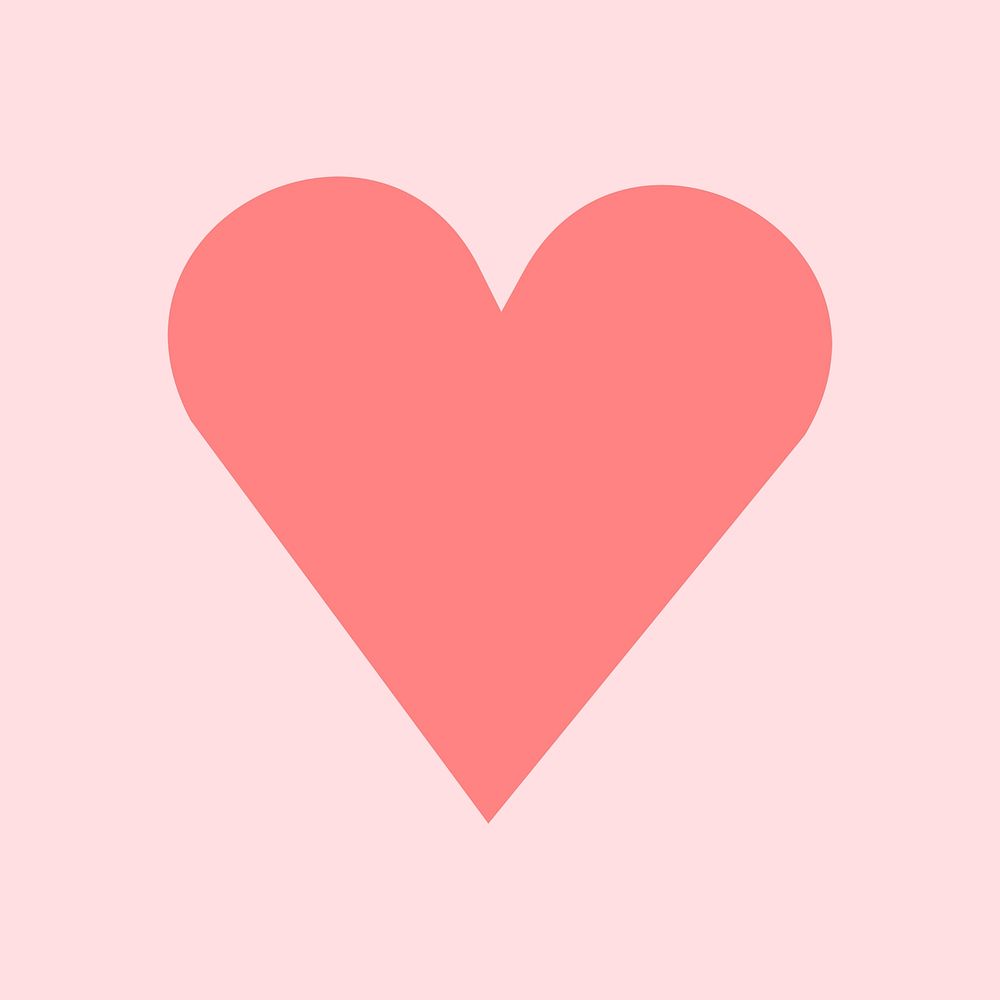 Heart shape psd stickers, valentine love design