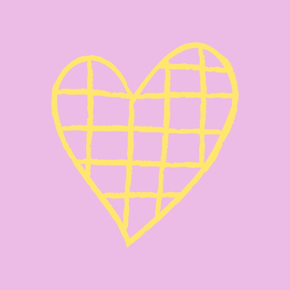Heart doodle vector stickers, valentines love design