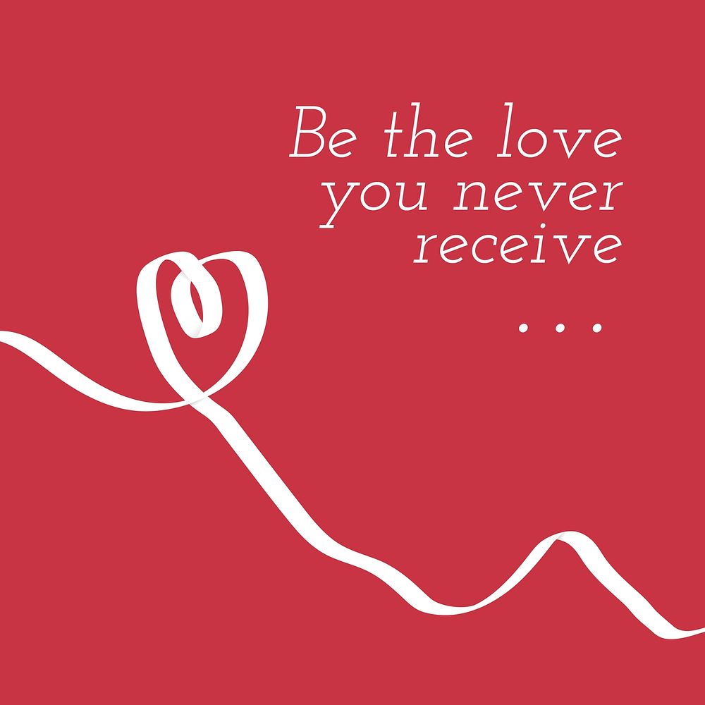 Love quotes Facebook post template, valentine cute design vector