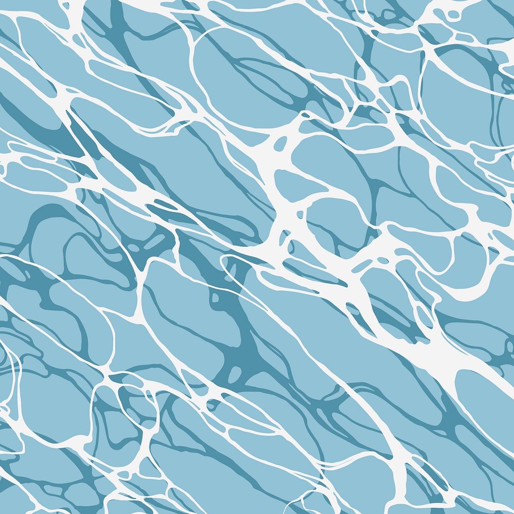 Blue water texture background design vector