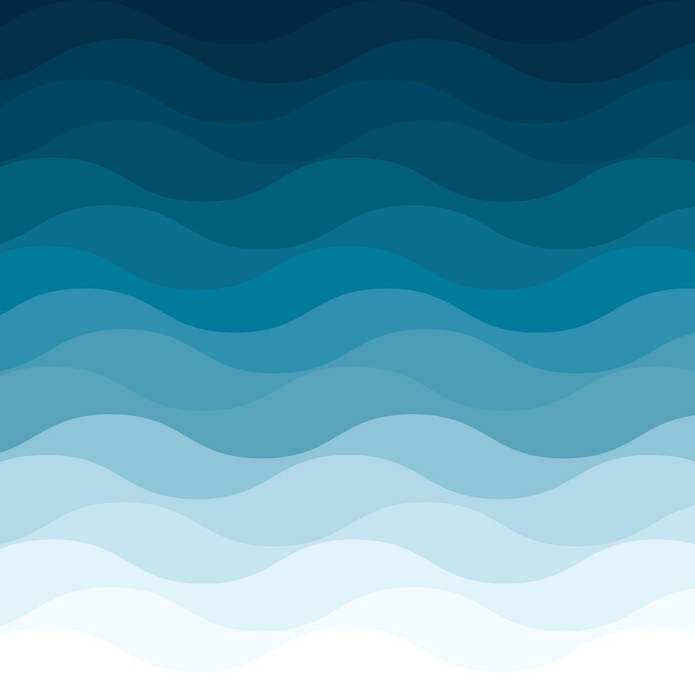 Gradient blue wave pattern background design