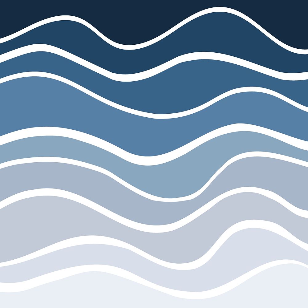 Blue wave background color layers design vector