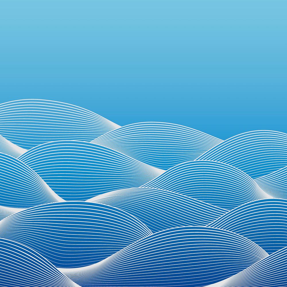 Geometric wave pattern background design