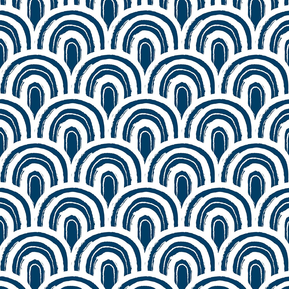 Japanese wave pattern background design