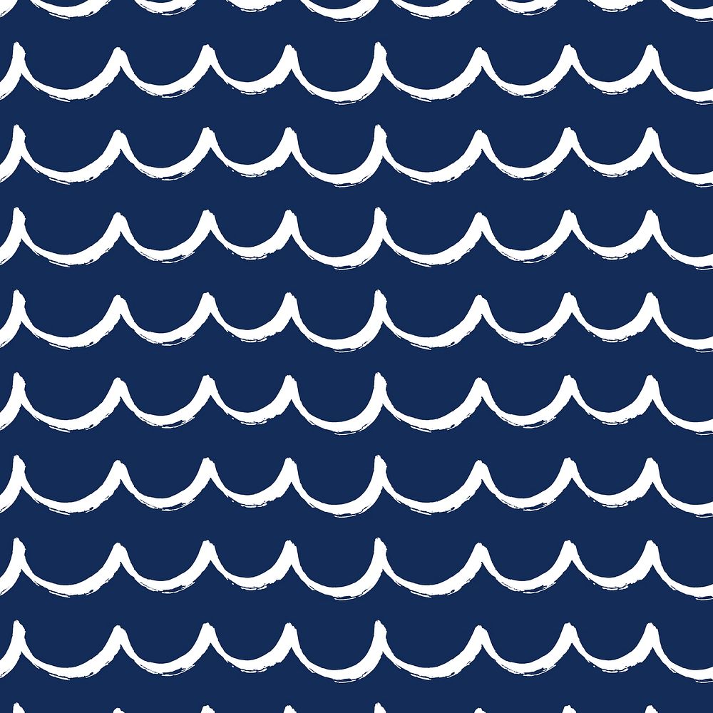 Sea wave pattern background drawing design