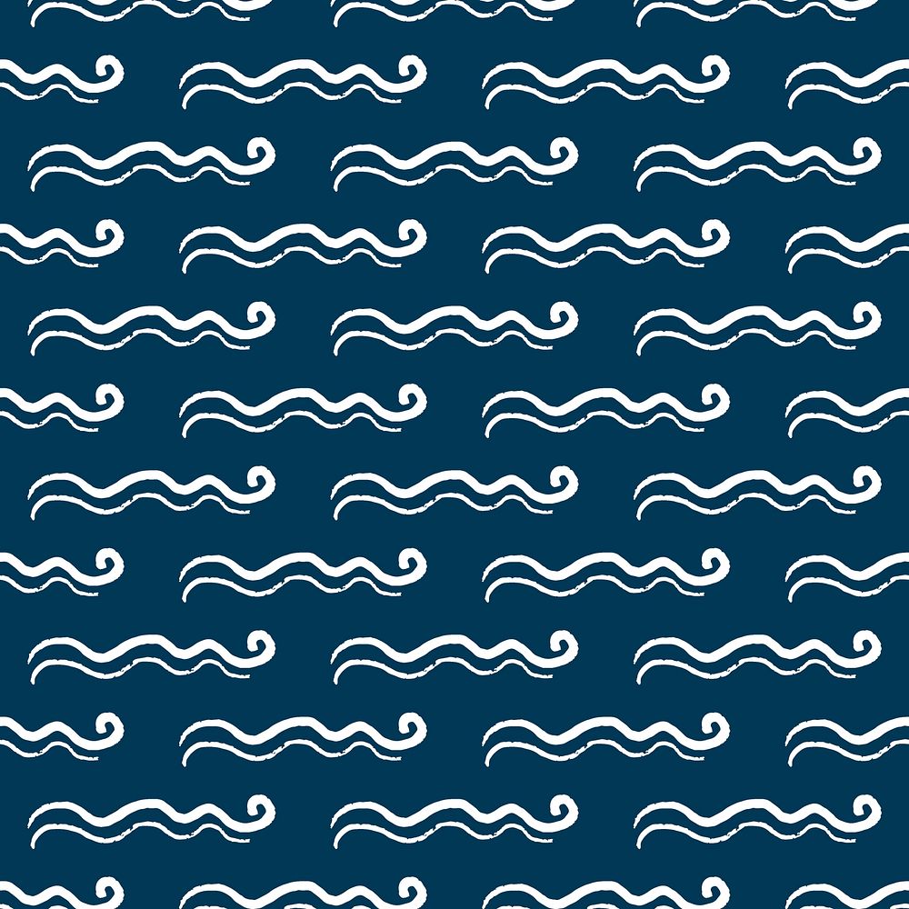 Cute wavy lines background seamless pattern design