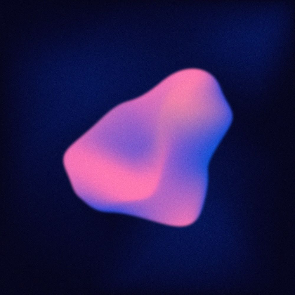 Pink and blue gradient blob shape, colorful image