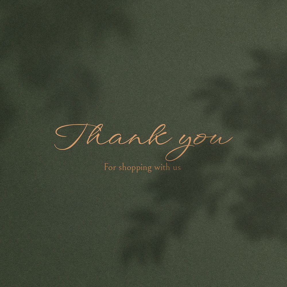 Thank you Instagram post template, editable text psd