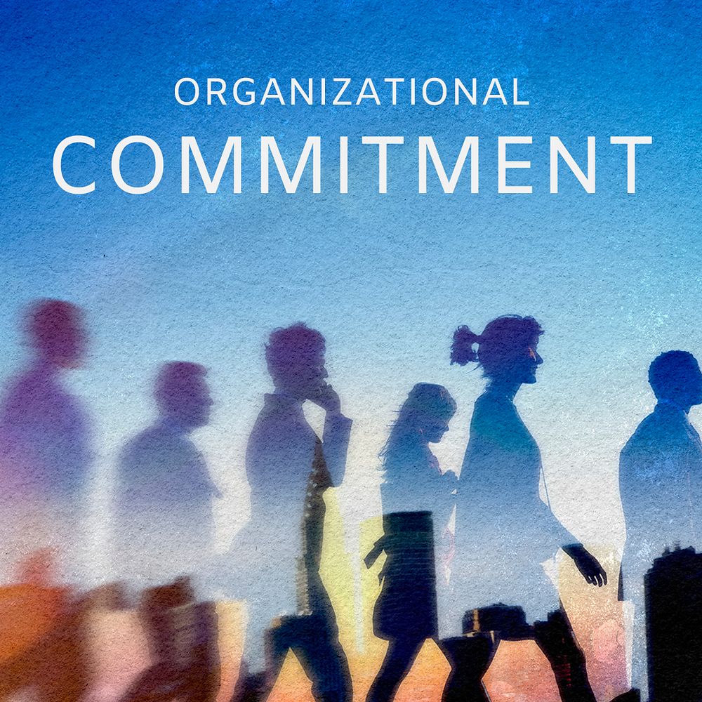 Organizational commitment Instagram post template, business aesthetic design psd