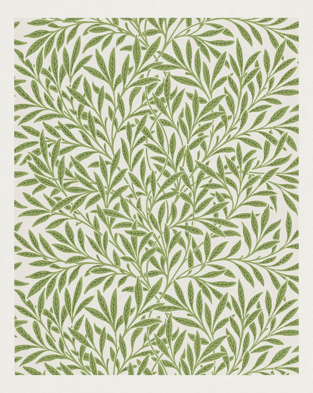 William Morris's Willow pattern (1874). Famous wallpaper, original from The Smithsonian Institution. Digitally enhanced by…