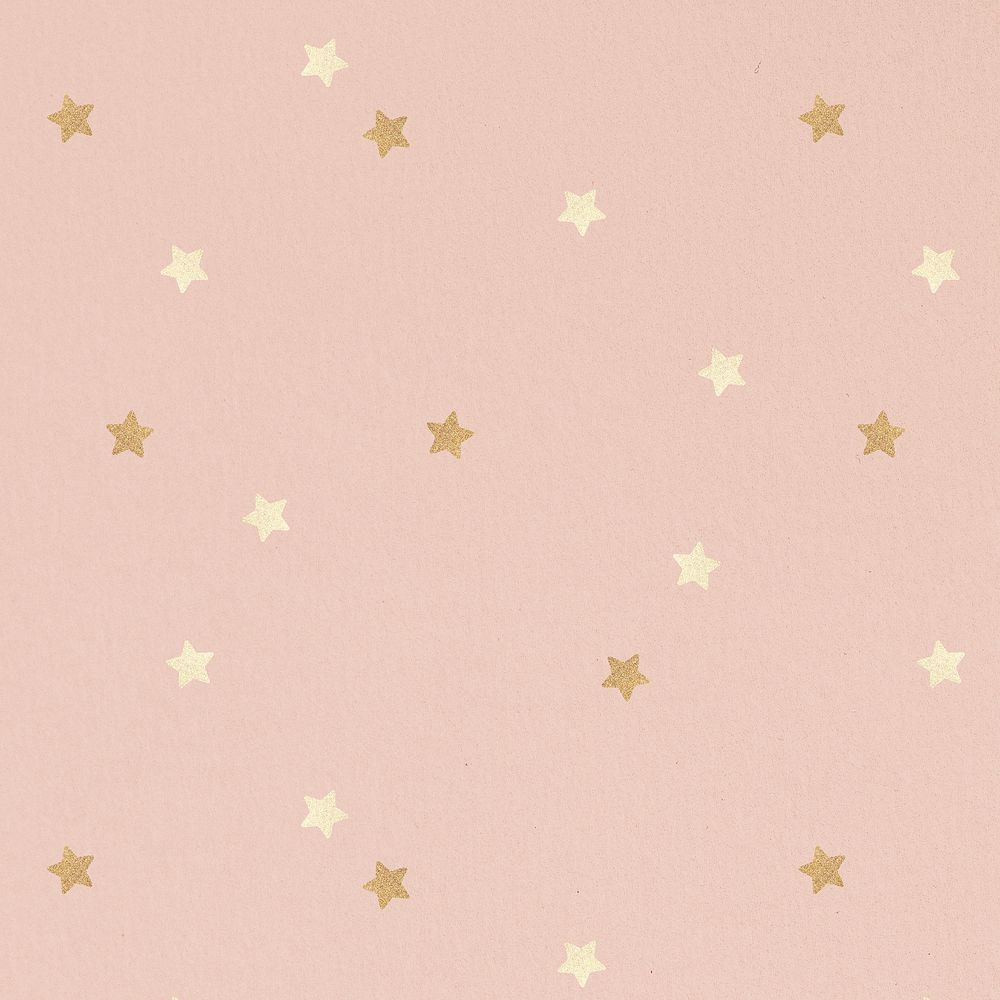 Shimmering gold star patterned background 