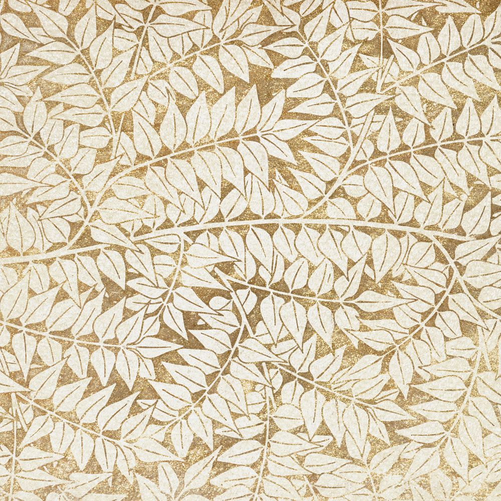 Vintage leaves ornament seamless pattern background 