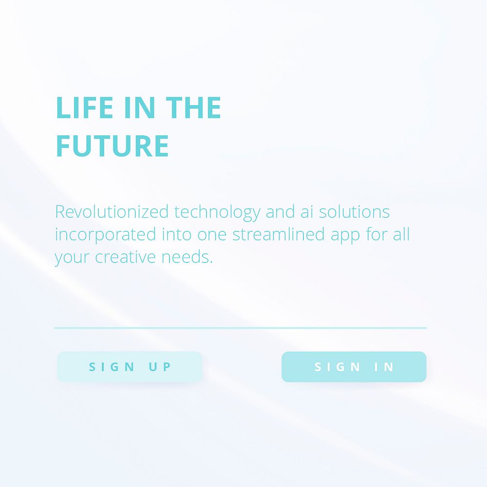 Modern technology Instagram post template, life in the future psd