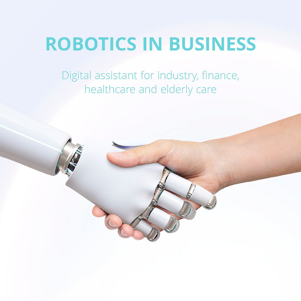 Robotics business Instagram post template psd