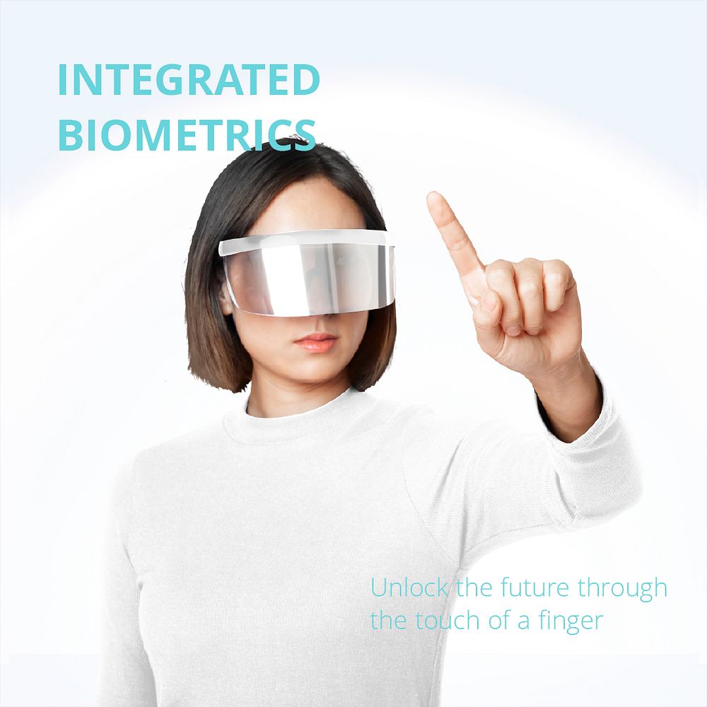 Integrated biometrics Instagram post template psd
