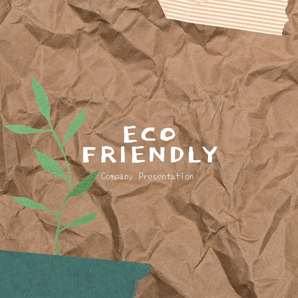 Eco-friendly business Instagram post template psd
