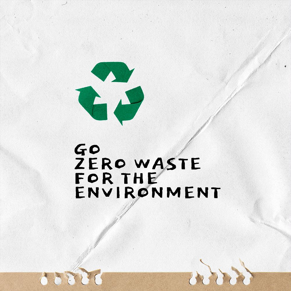 Recycle, environment Instagram post template psd