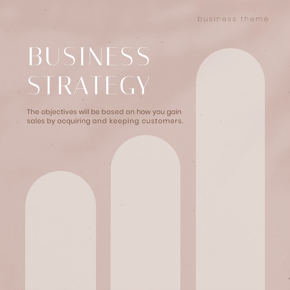 Business strategy Instagram post template, pink aesthetic psd