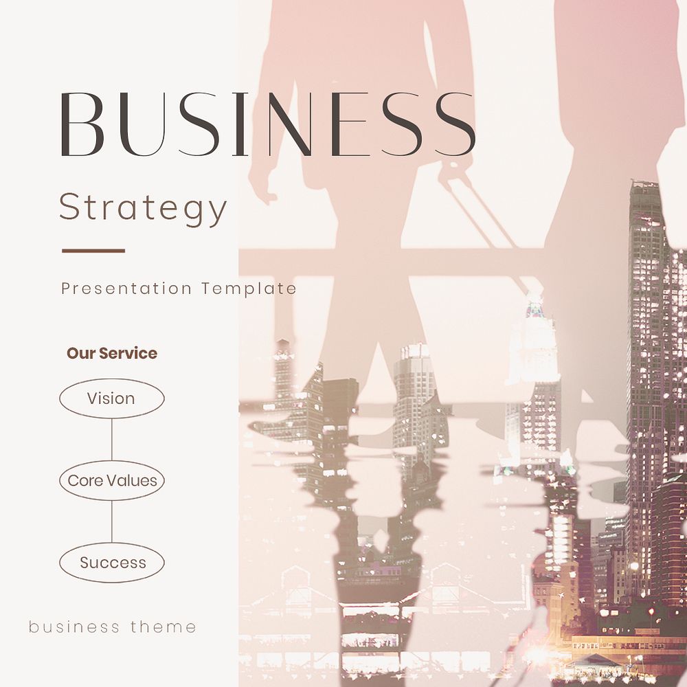Business strategy Instagram post template, pink aesthetic psd