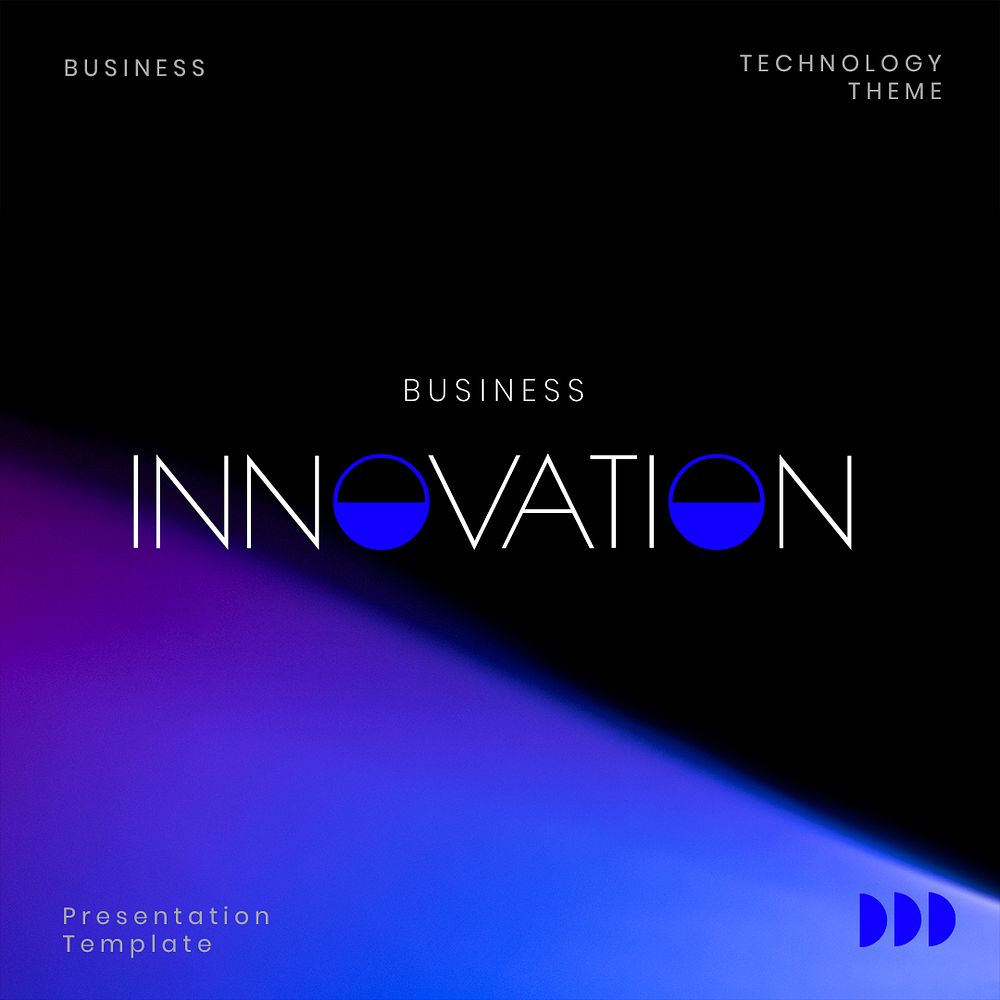 Business innovation Instagram post template psd