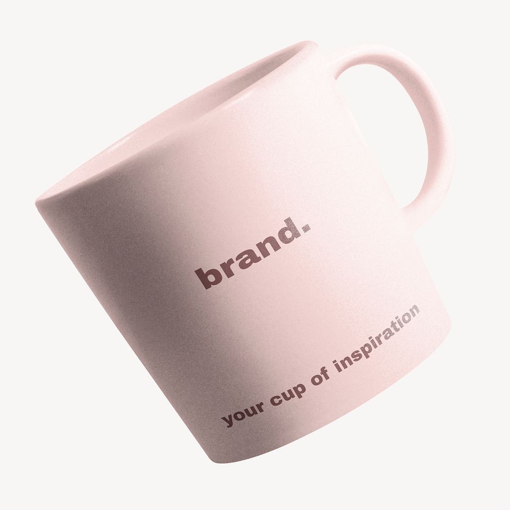 Ceramic coffee mug mockup, product design  psd