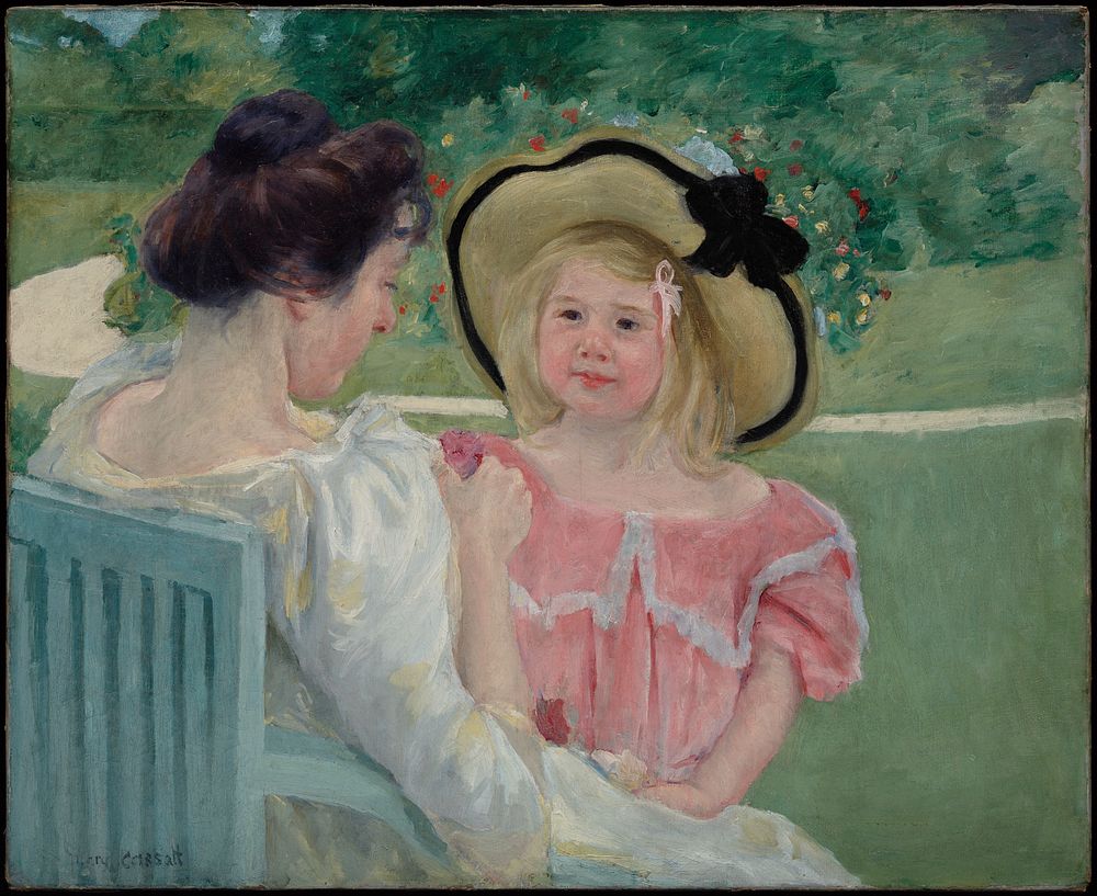 In the Garden (1903&ndash;1904) painting in high resolution by Mary Cassatt. 
