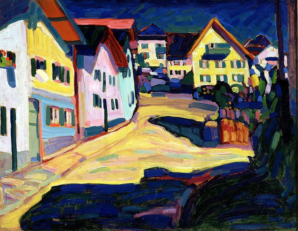 Murnau, Burggrabenstrasse 1 (1908) painting in high resolution by Wassily Kandinsky. 