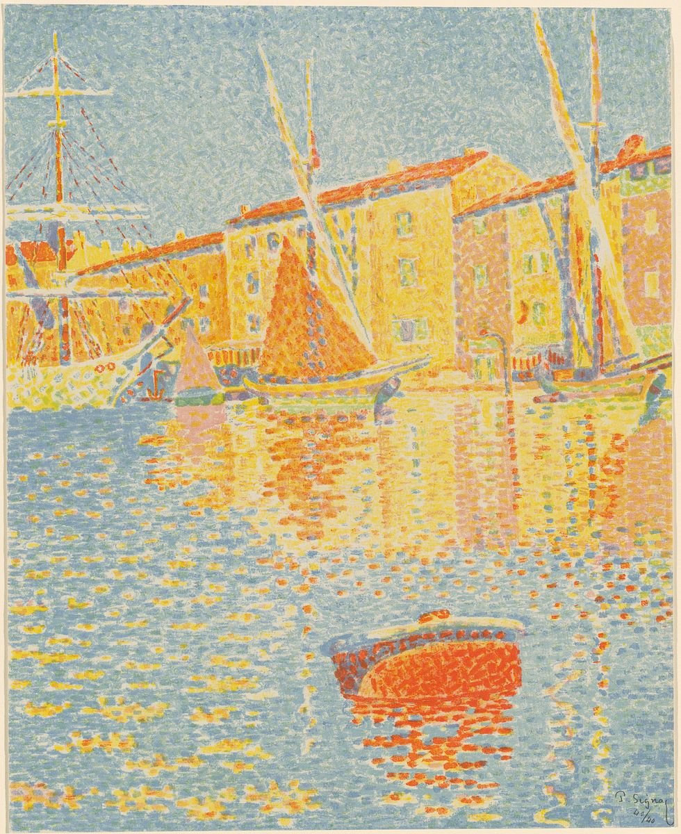 The Buoy (1894) print in high resolution by Paul Signac.  