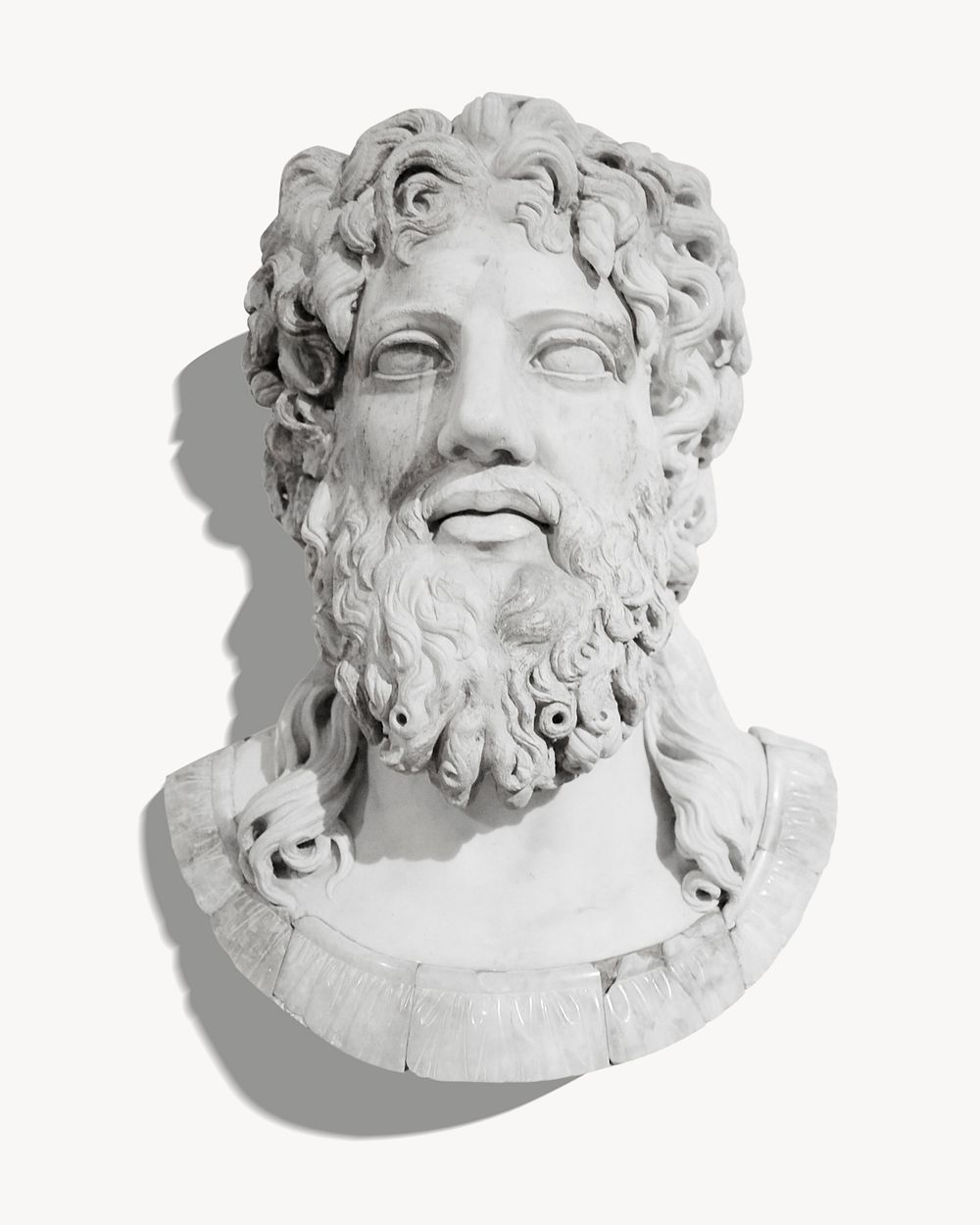 Zeus head sculpture, historical statue Free Photo rawpixel