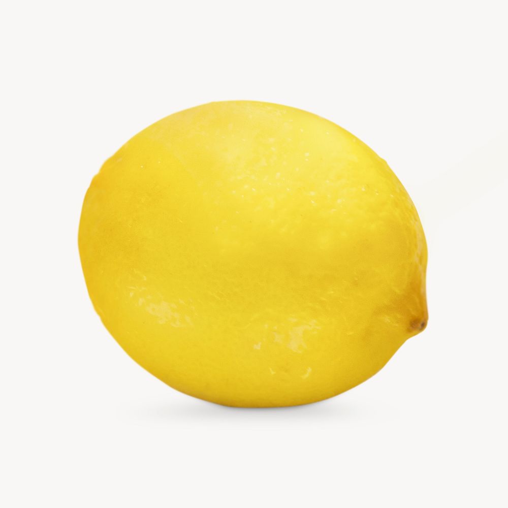 Organic lemon fruit, isolated image