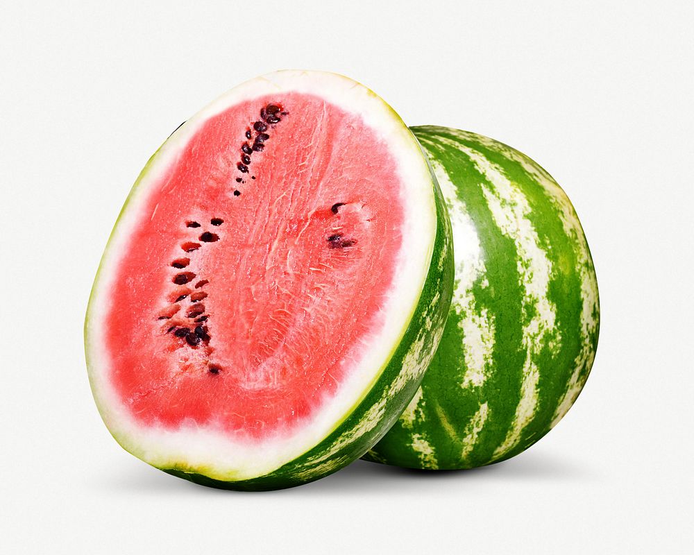 Watermelon fruit, organic, Summer food  psd
