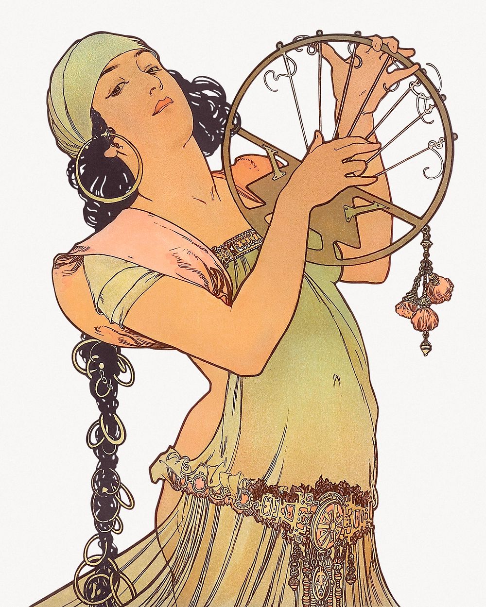 Alphonse Mucha's Salom&eacute;.  Remastered by rawpixel