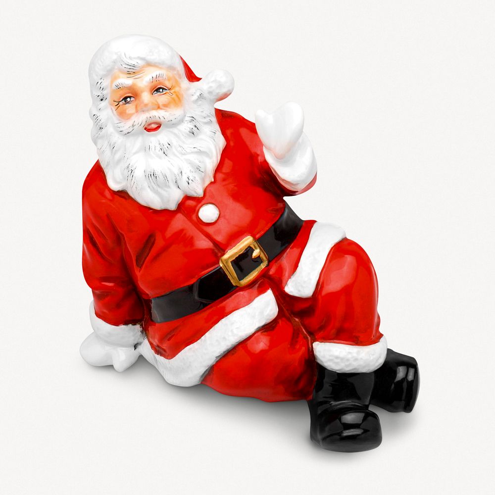 Aesthetic Santa figure psd.  Remastered by rawpixel
