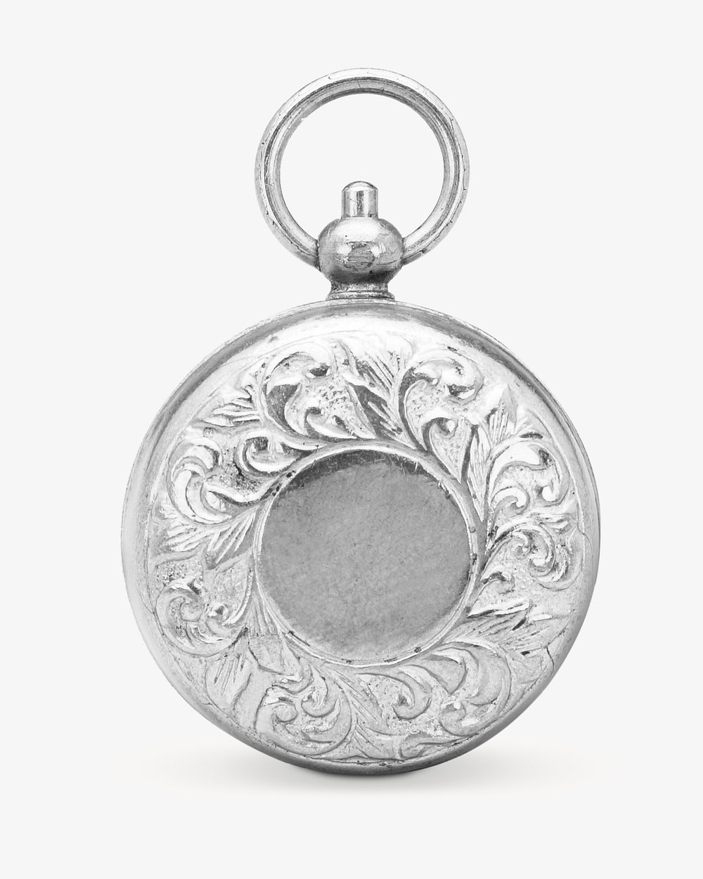 Aesthetic vintage silver pocket watch. Remixed by rawpixel.