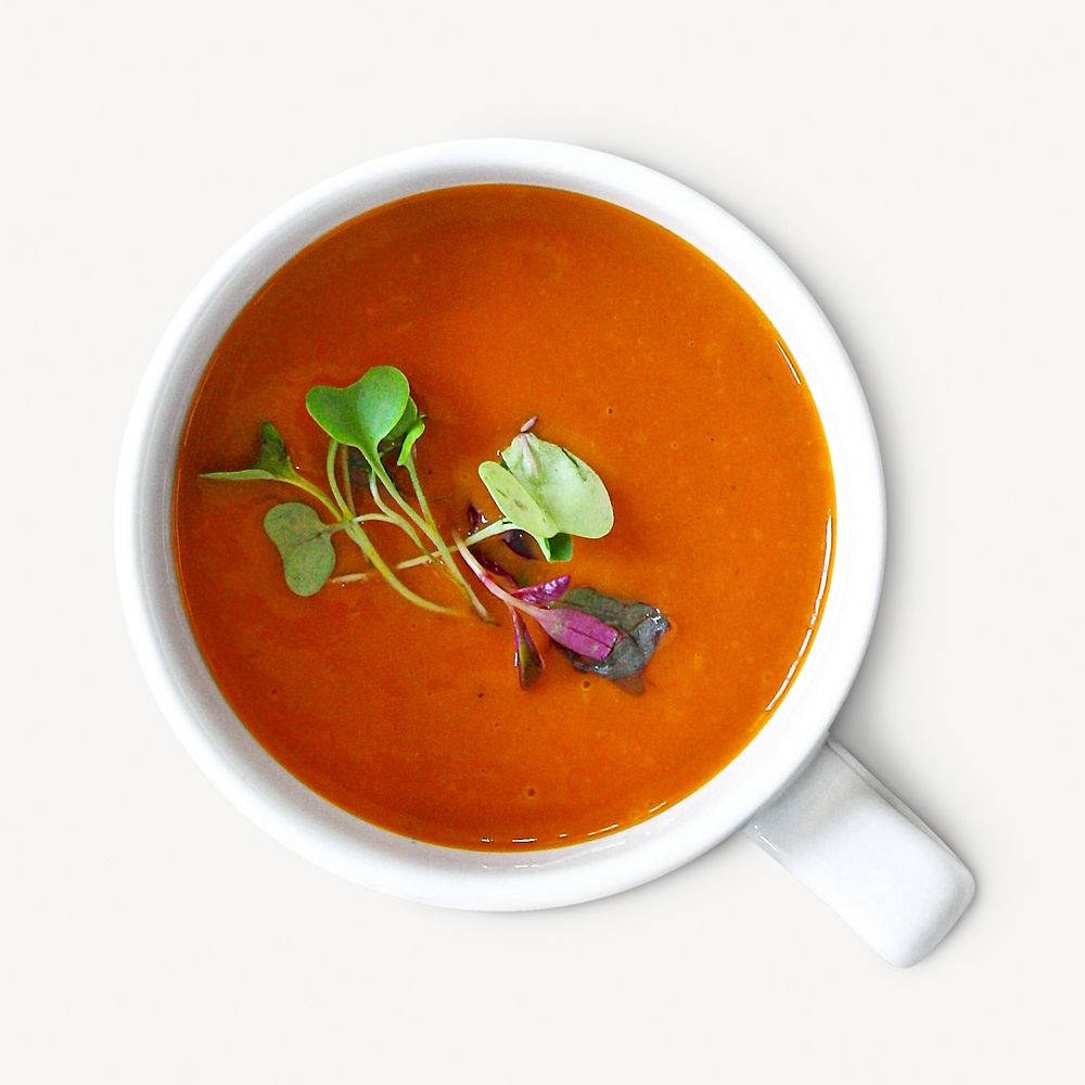 Tomato soup collage element psd